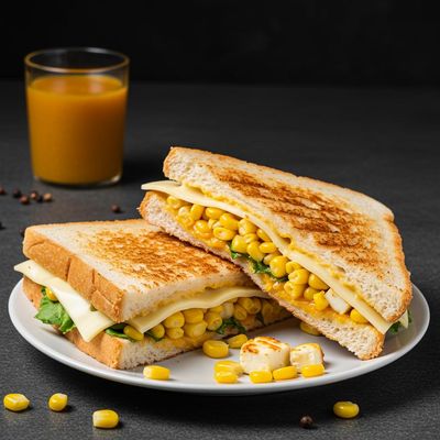 Paneer Sweet Corn Cheese Sandwich